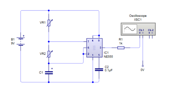 NE555 Calculator - Calculate Frequency and Duty Cycle of NE555 Timer IC based Astable Multivibrator Circuit - Blog of Prithwiraj Bose -
